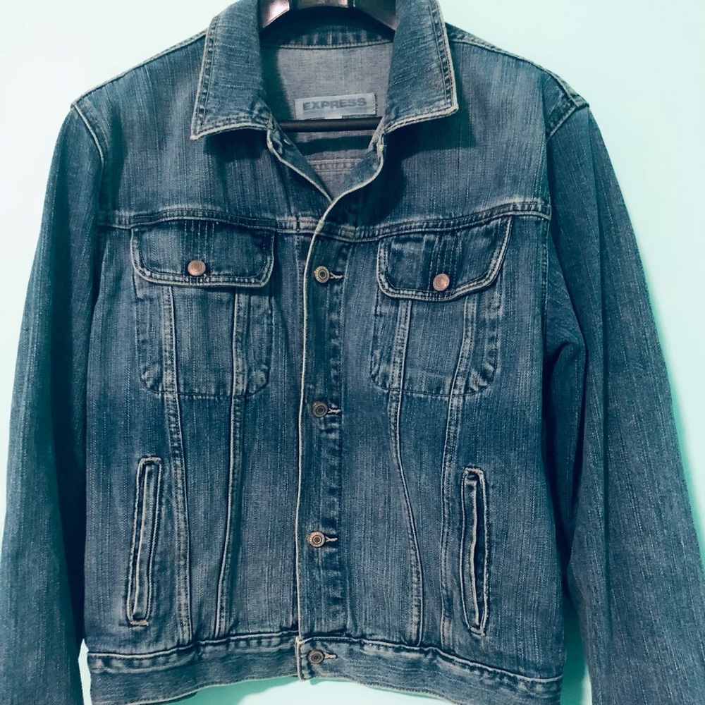 Express Jeans, jacket, size L 100% cotton - Picture 2 of 7
